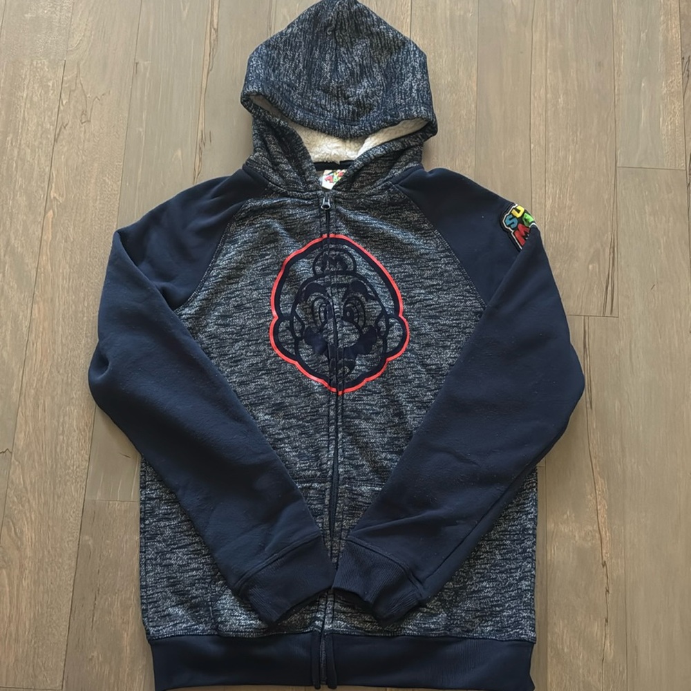 SUPER MARIO youth XL Full zip Hoodie